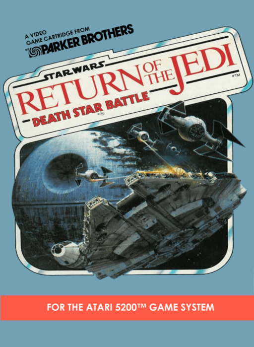 Star Wars: Return of the Jedi Death Star Battle box art for Atari 5200